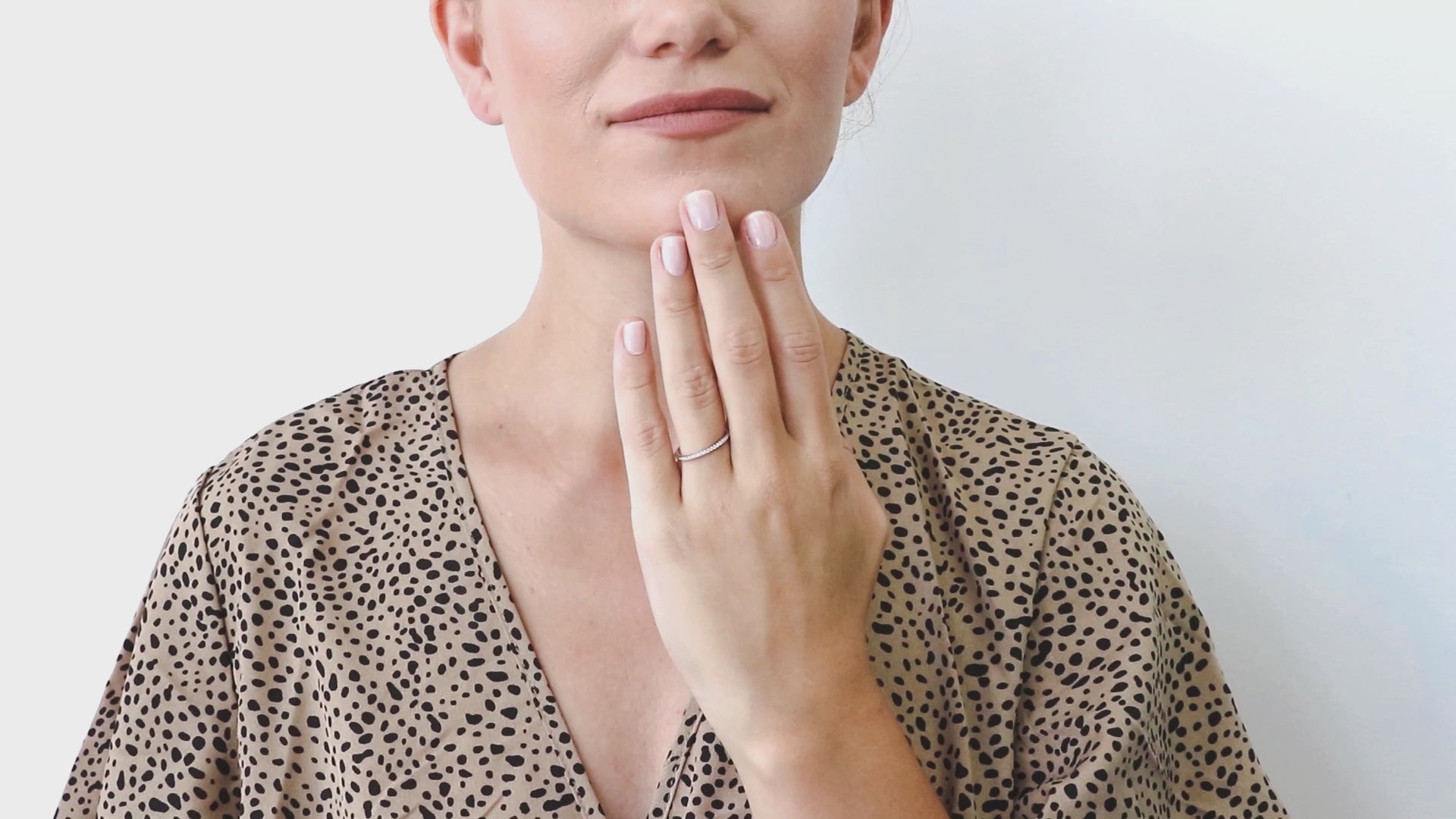 Video Contains Micro Pave Set CZ Half Eternity Ring in Sterling Silver. Style Number R750