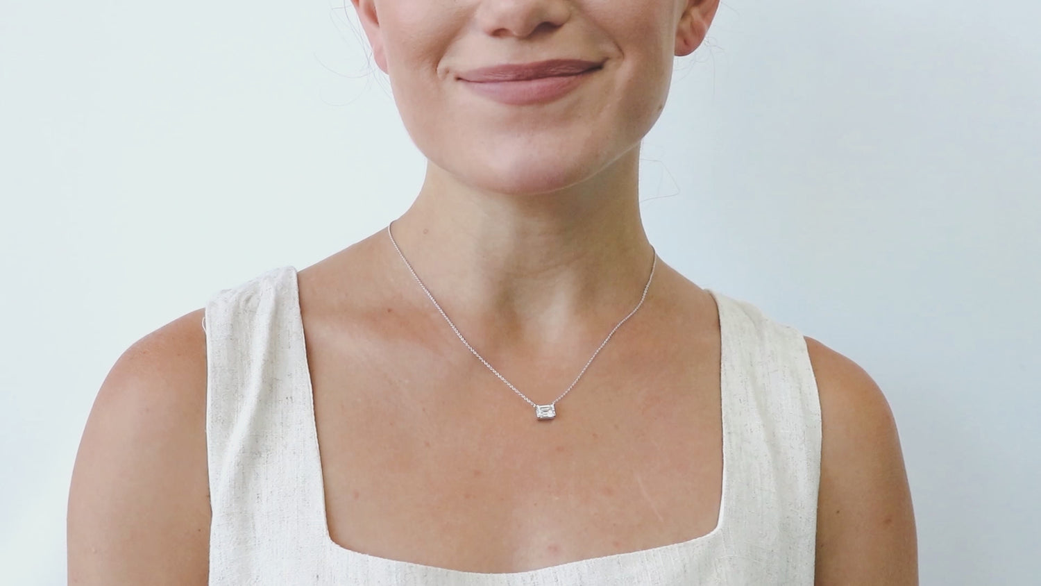 Solitaire CZ Layered Necklace in Sterling Silver, 2-Piece, 3 of 12