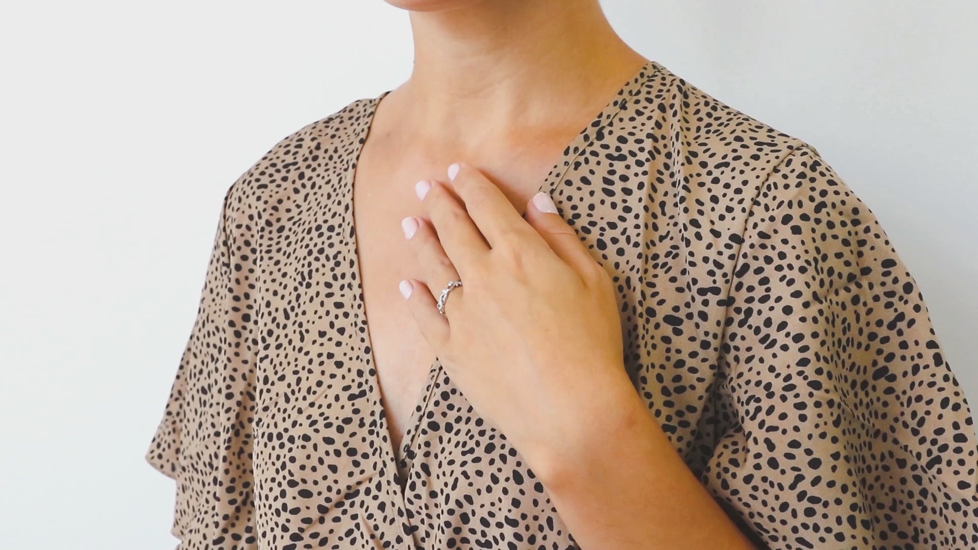 Video Contains Leaf Filigree CZ Ring in Sterling Silver. Style Number R1108-01