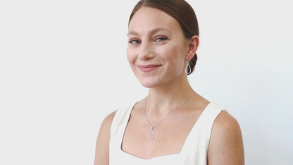 Video Contains Teardrop Fish Hook Dangle Earrings in Sterling Silver. Style Number E1335-01