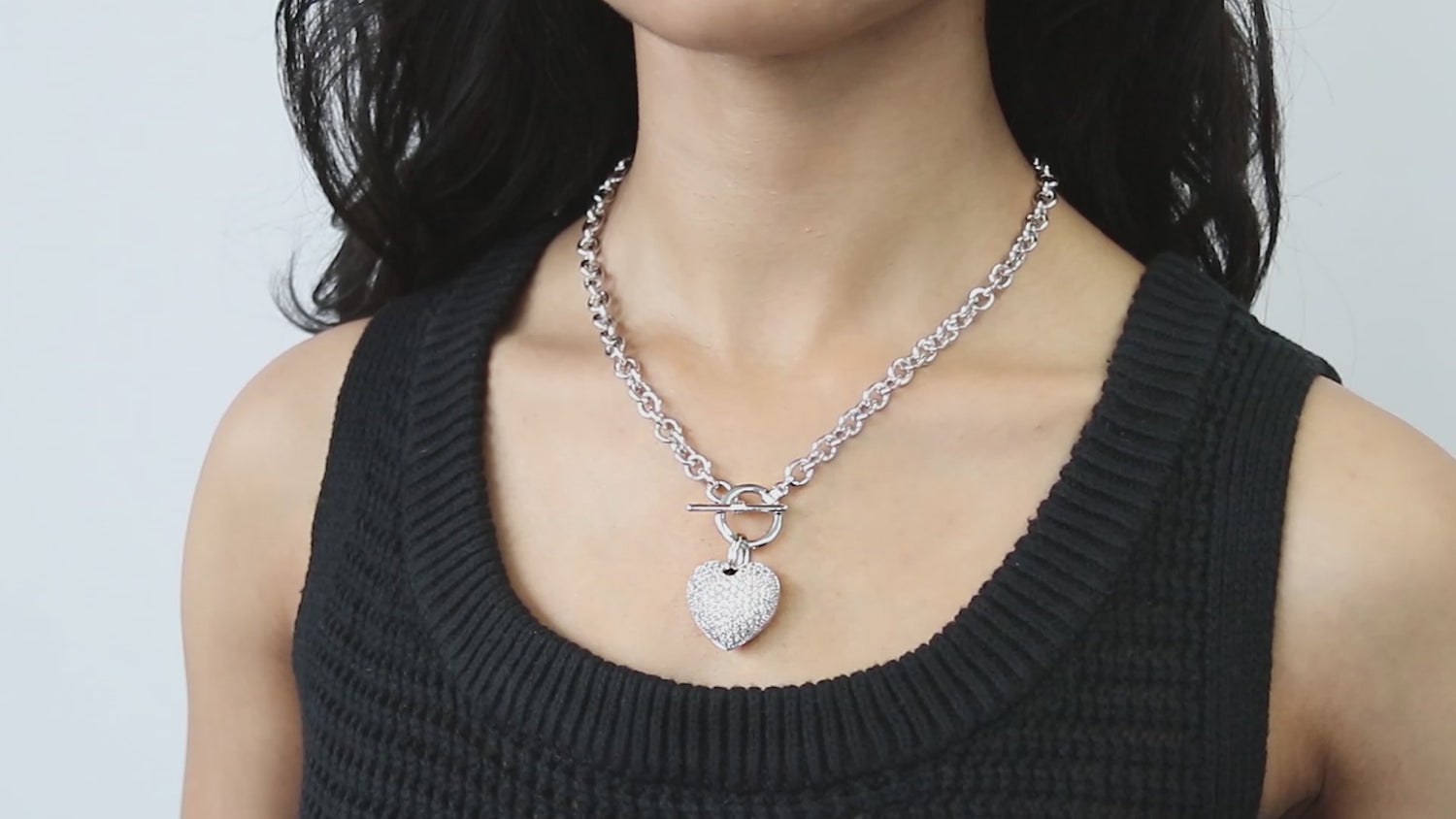 Heart CZ Necklace Earrings and Bracelet Set, 3 of 19