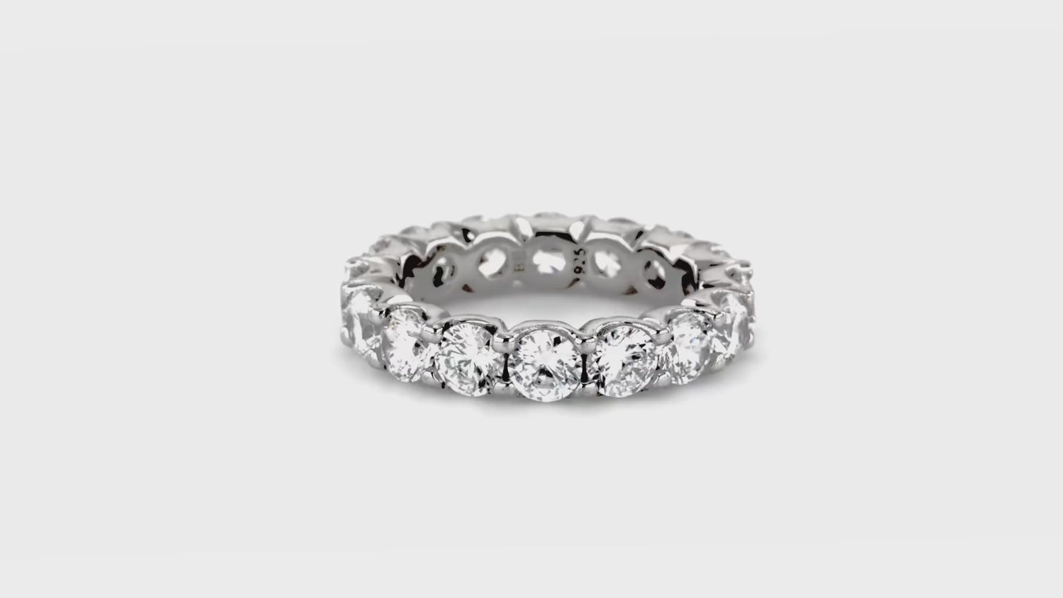 CZ Eternity Ring in Sterling Silver, 4 of 9