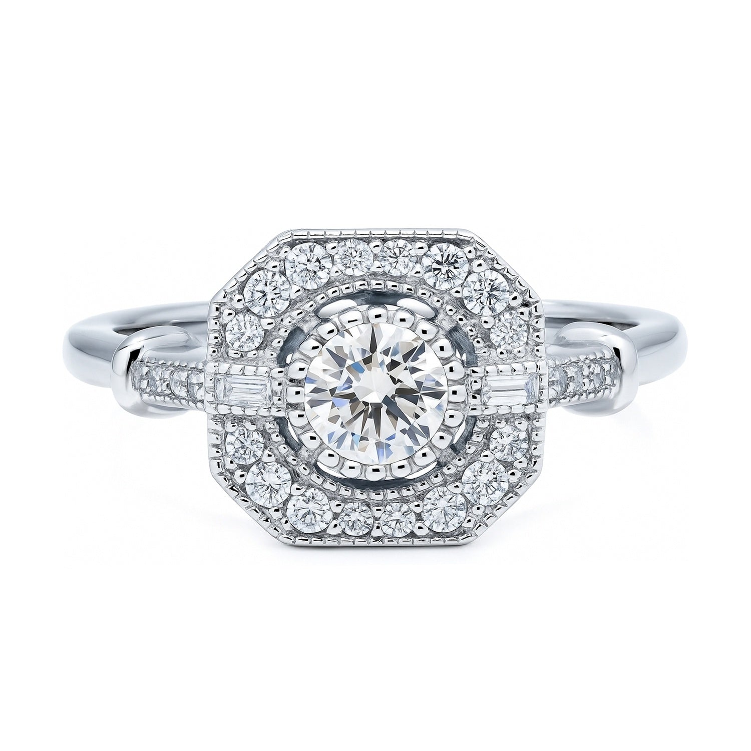 Art Deco CZ Ring in Sterling Silver