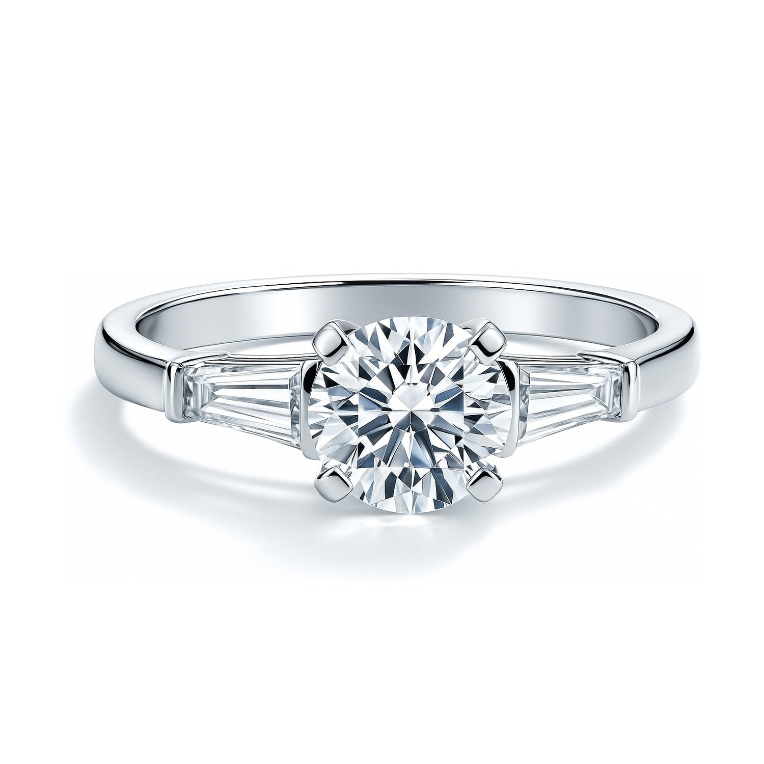 Solitaire 1ct CZ Ring in Sterling Silver, 1 of 8