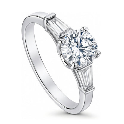 Solitaire 1ct CZ Ring in Sterling Silver