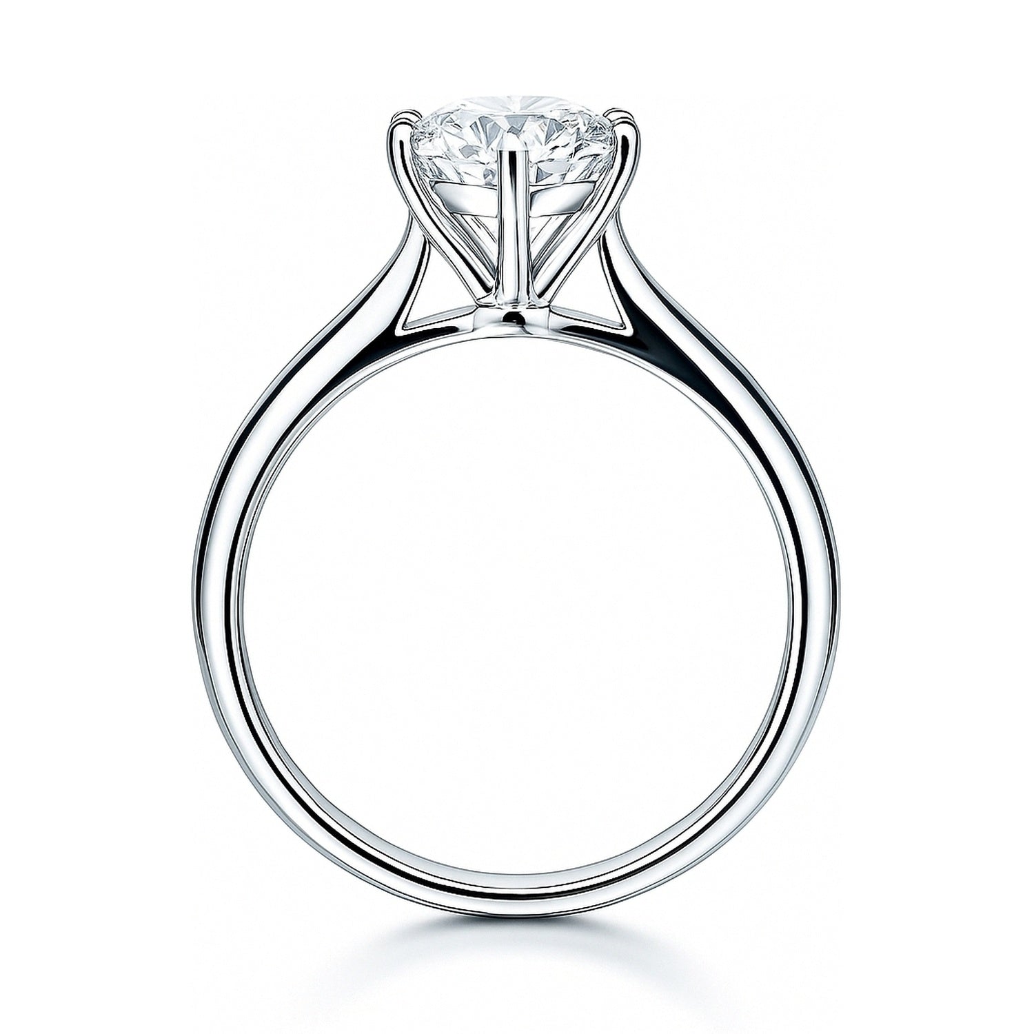 Solitaire 2ct CZ Ring in Sterling Silver, 8 of 16
