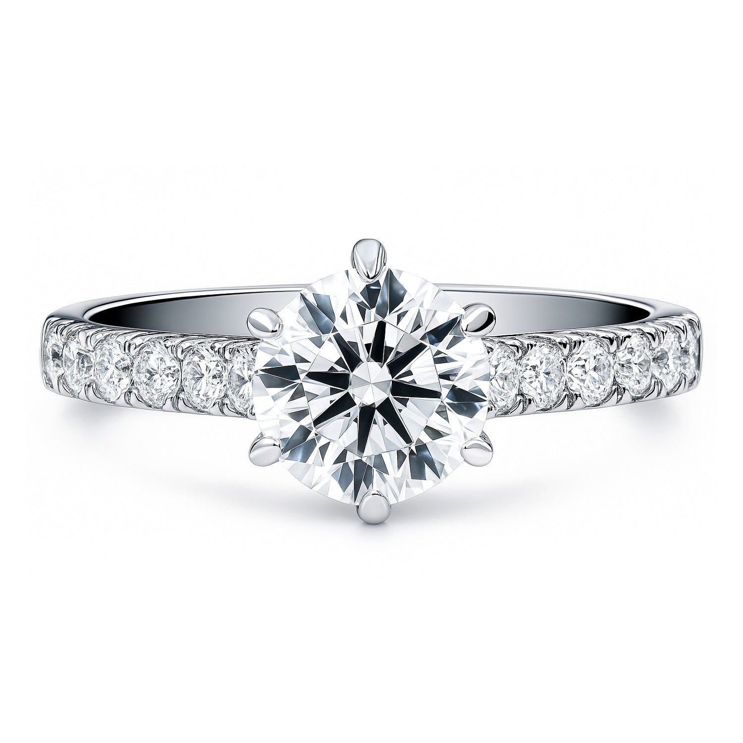 Solitaire 1.25ct CZ Ring in Sterling Silver, 1 of 12