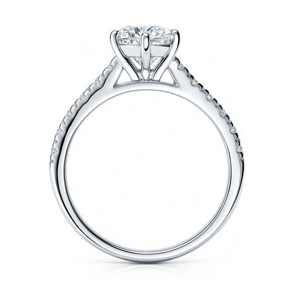Solitaire 1.25ct CZ Ring in Sterling Silver