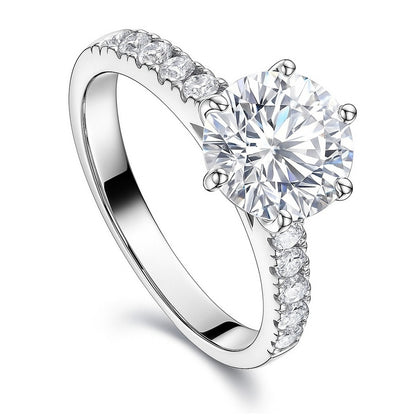 Solitaire 2ct CZ Ring in Sterling Silver