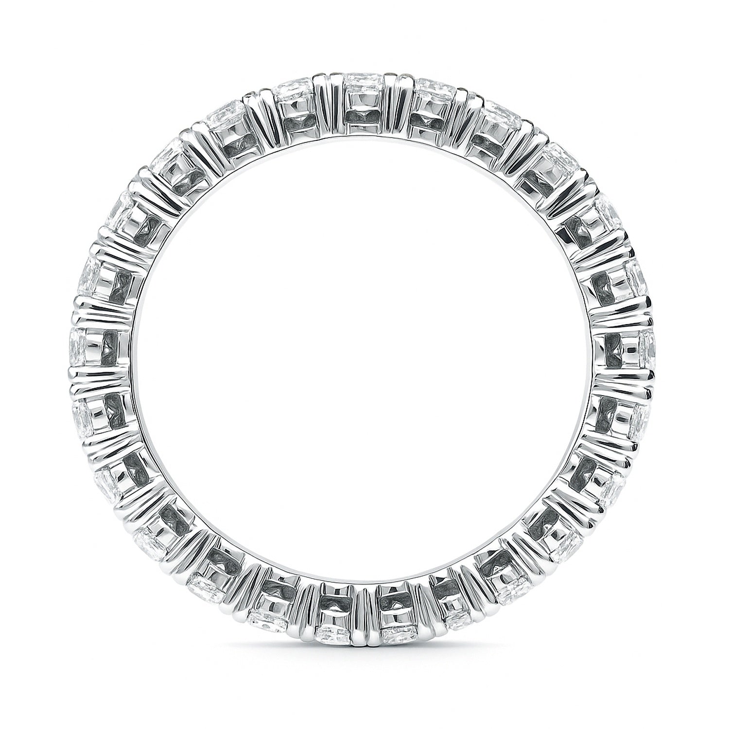 Pave CZ Eternity Ring in Sterling Silver, 5 of 8