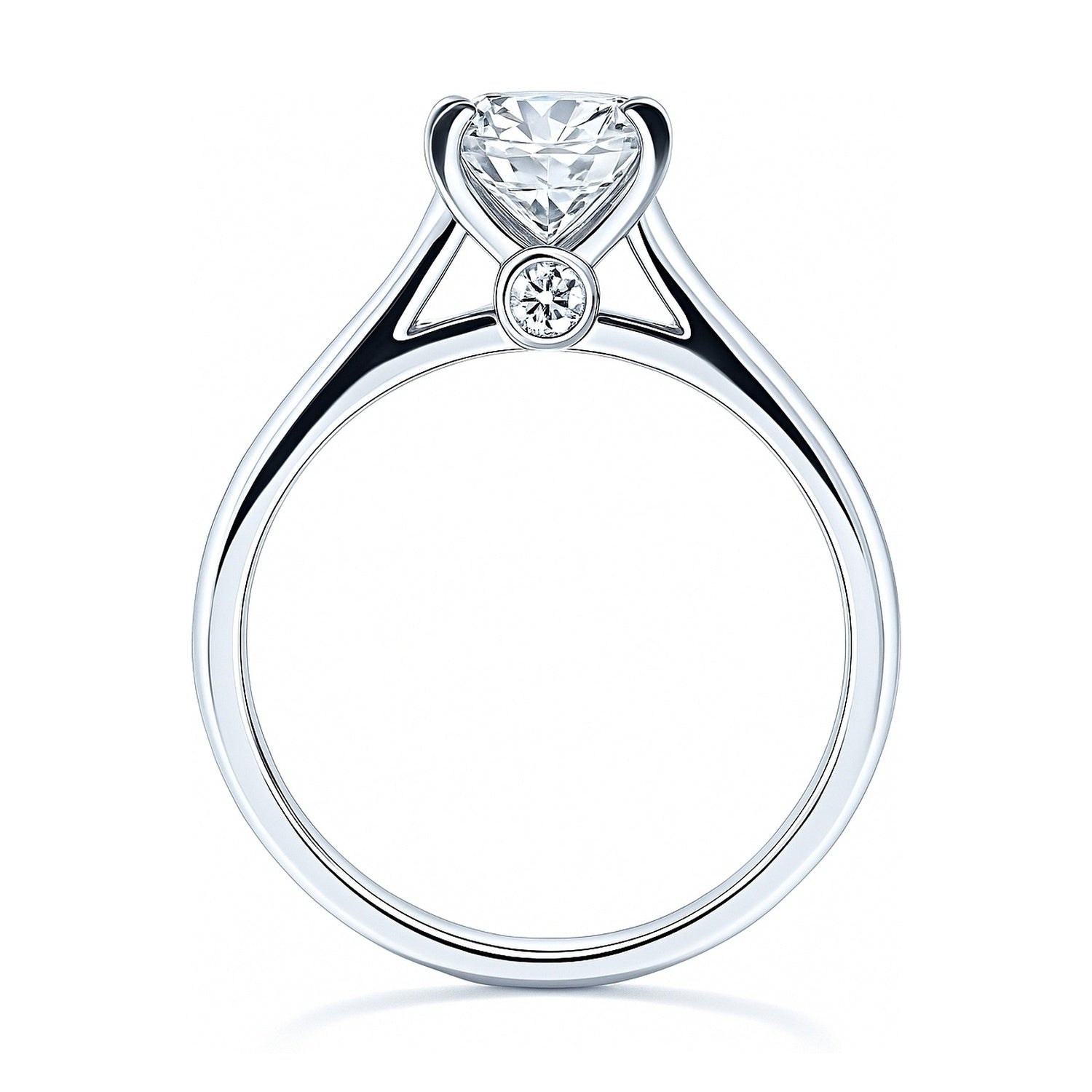 Solitaire 1.2ct Princess CZ Ring in Sterling Silver, 8 of 8