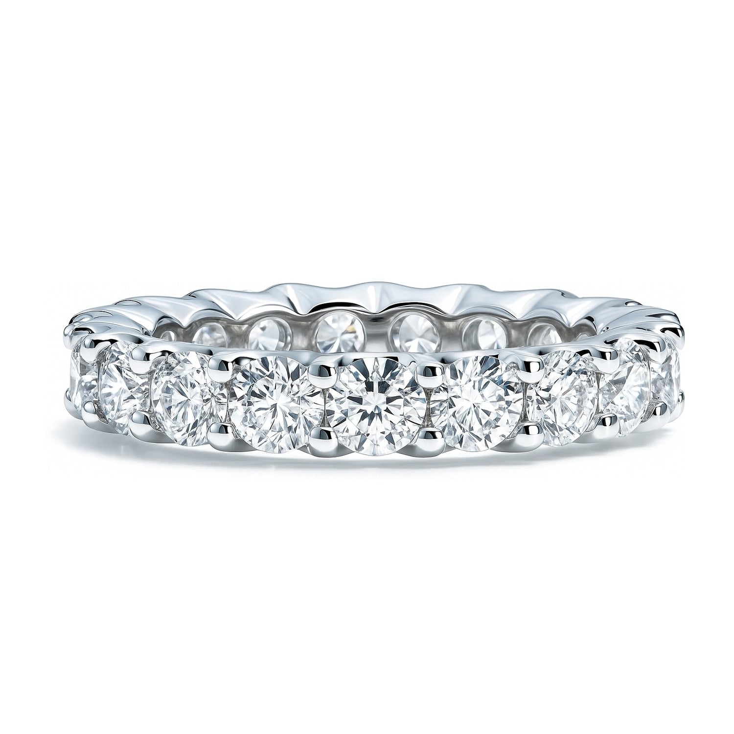 CZ Eternity Ring in Sterling Silver, 1 of 8