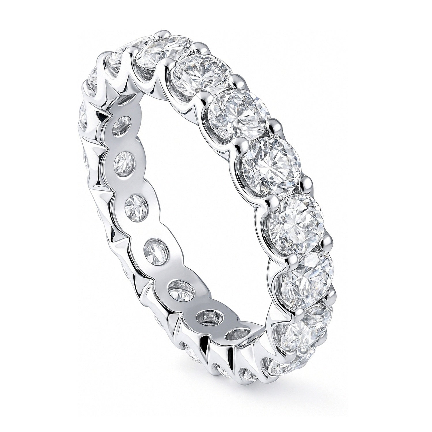 CZ Eternity Ring in Sterling Silver
