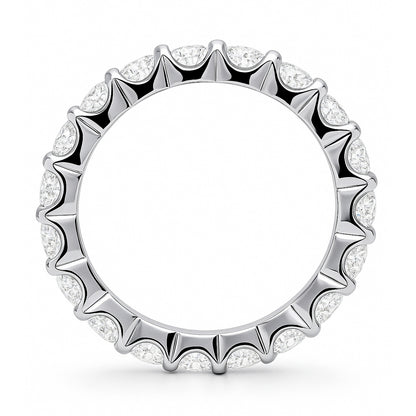 CZ Eternity Ring in Sterling Silver