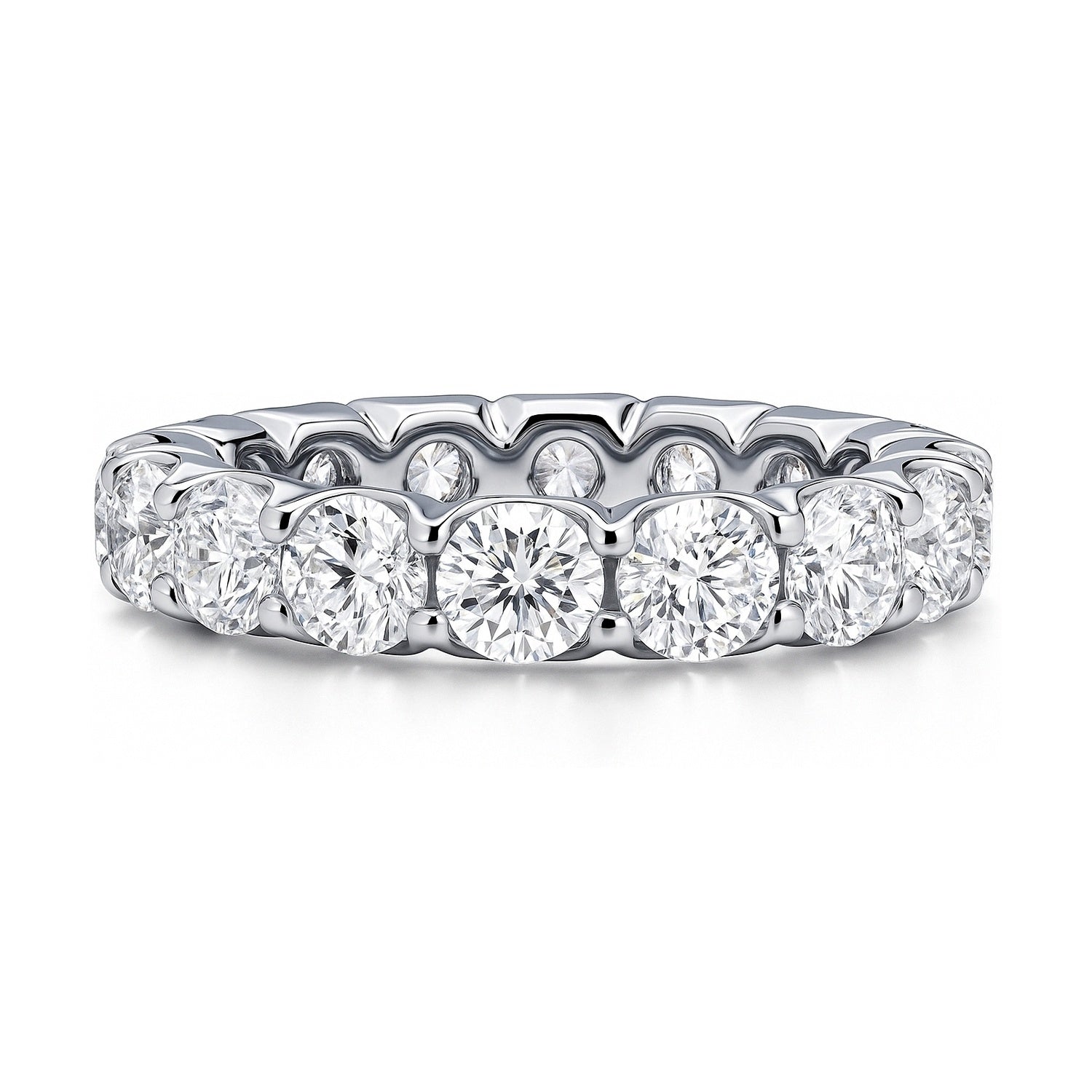 CZ Eternity Ring in Sterling Silver, 1 of 9