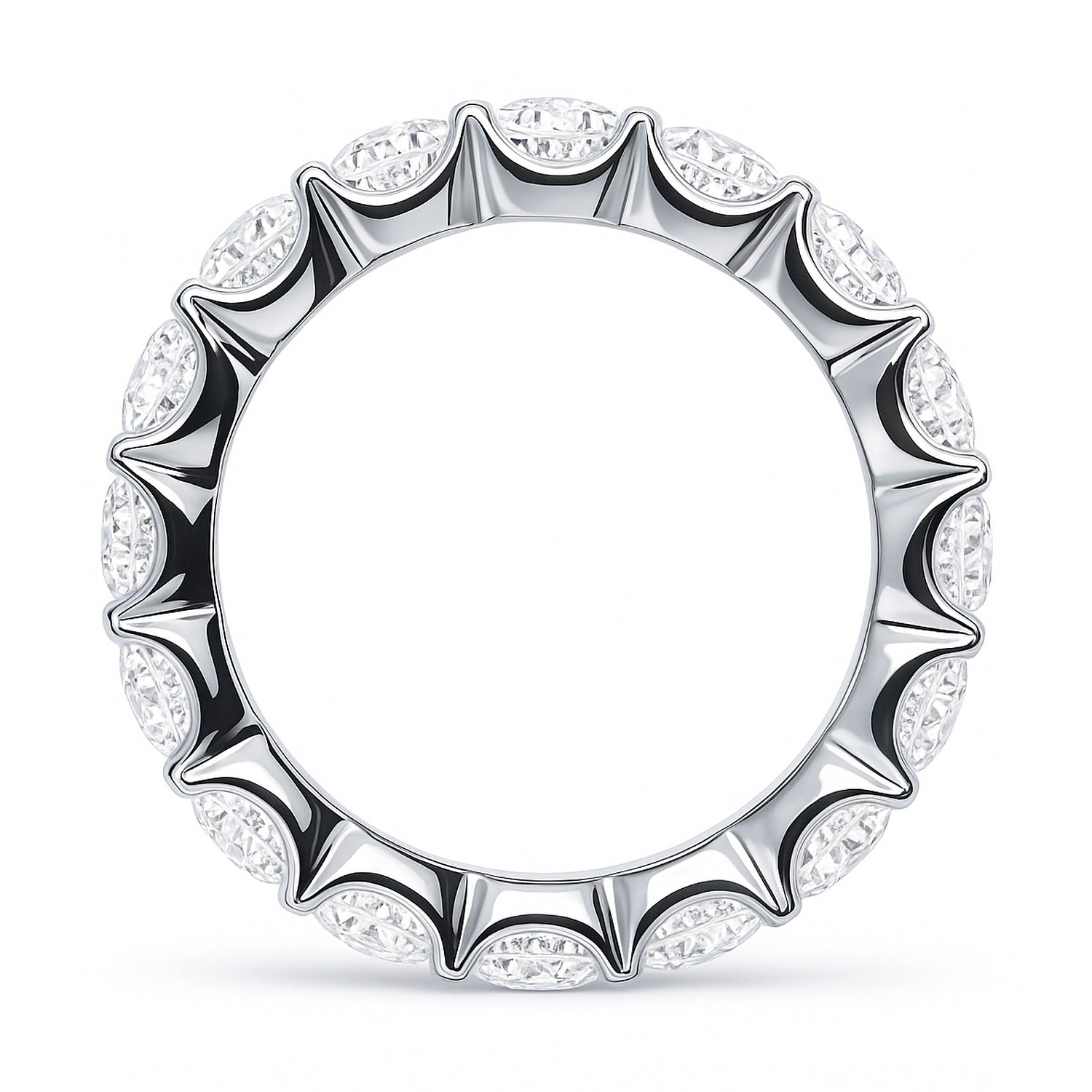 CZ Eternity Ring in Sterling Silver, 5 of 9