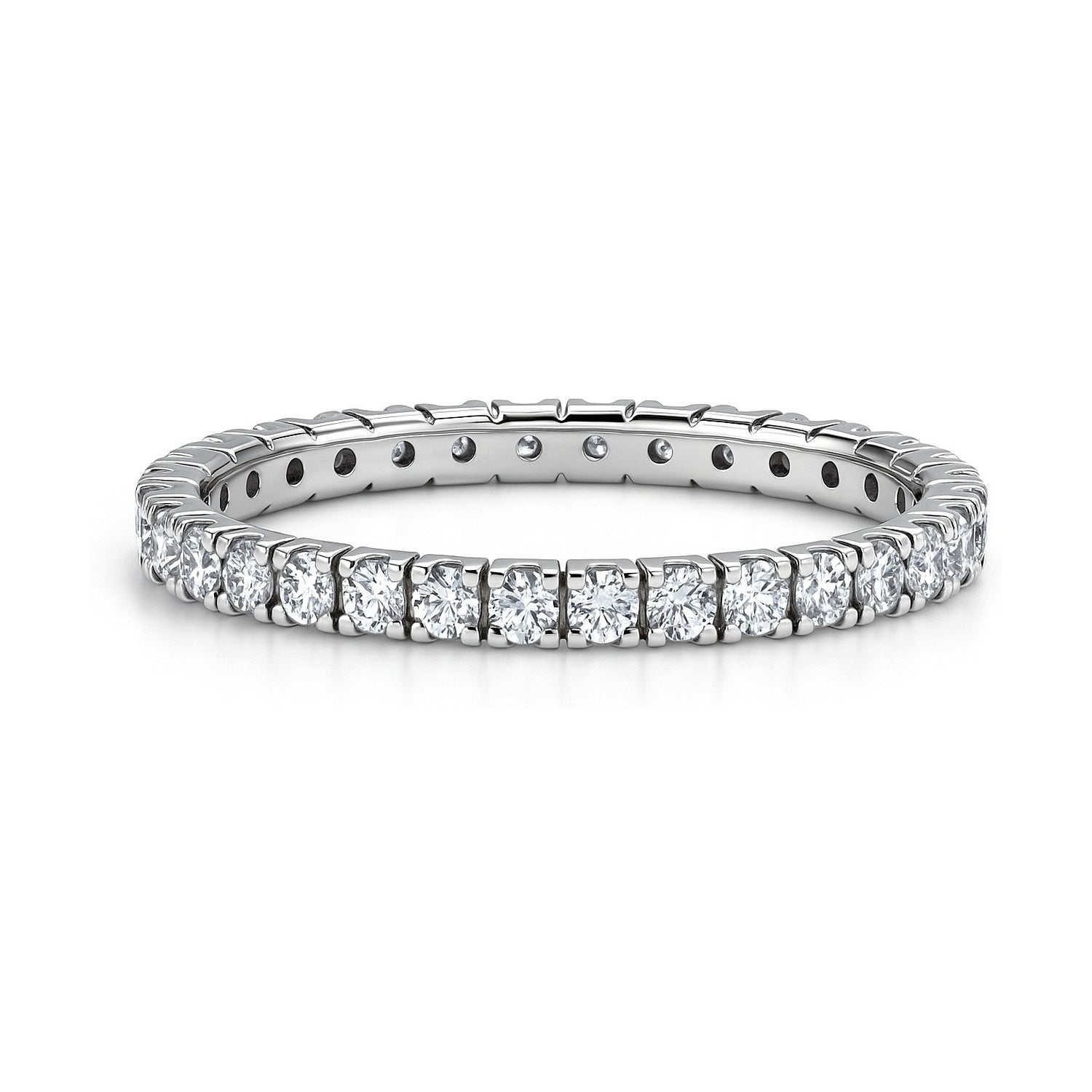 CZ Eternity Ring in Sterling Silver, 1 of 13