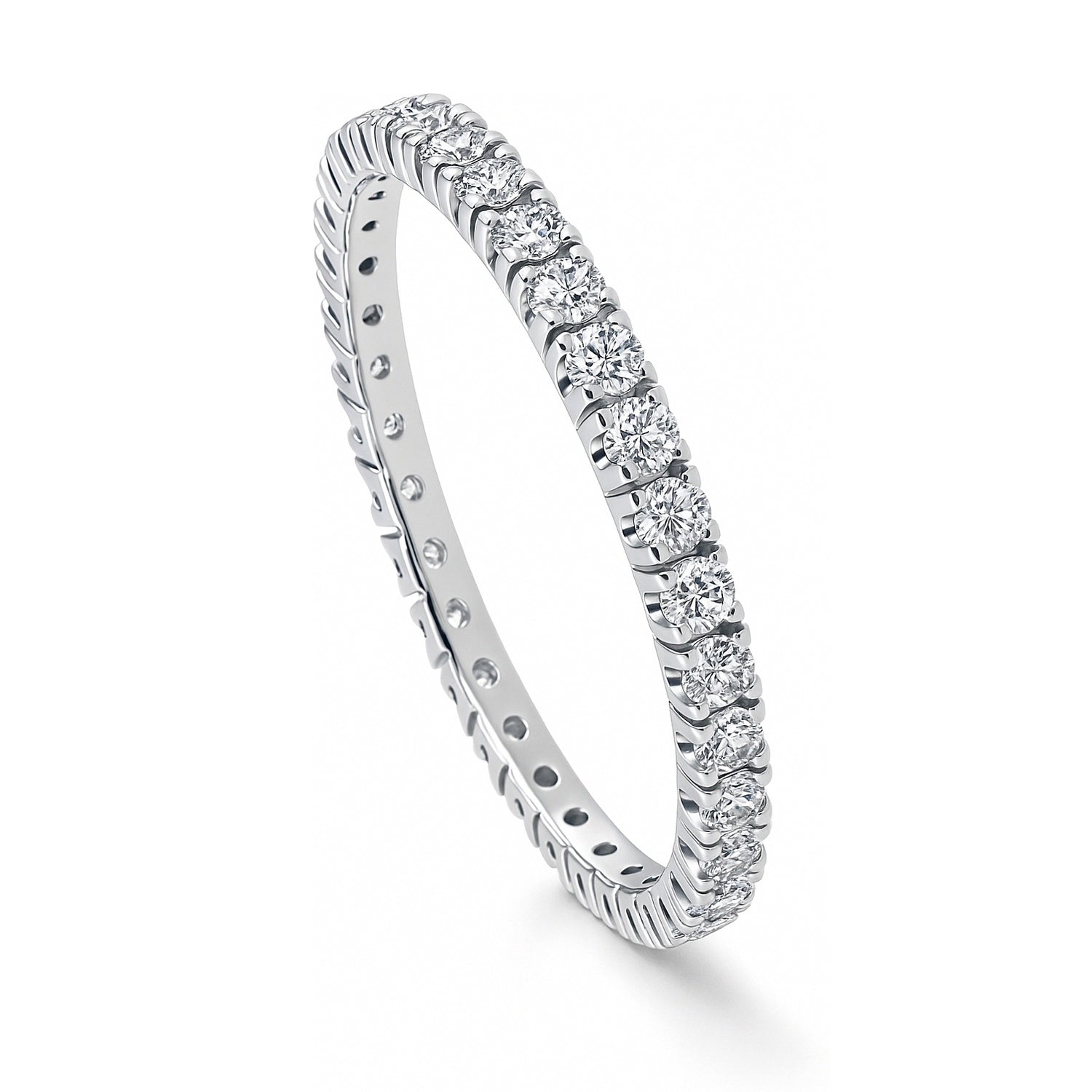 CZ Eternity Ring in Sterling Silver, 4 of 13