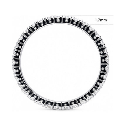 CZ Eternity Ring in Sterling Silver
