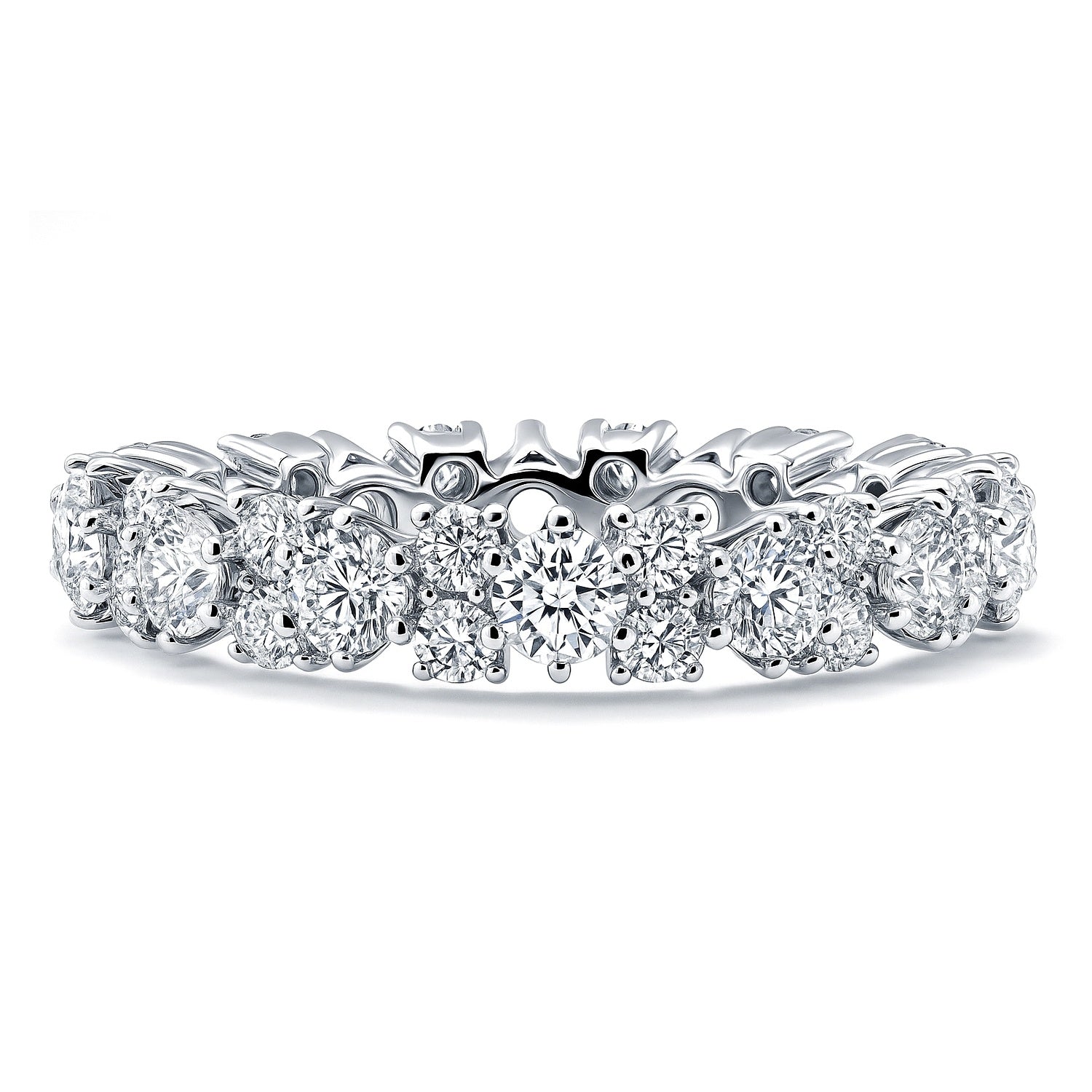 CZ Eternity Ring in Sterling Silver, 1 of 8
