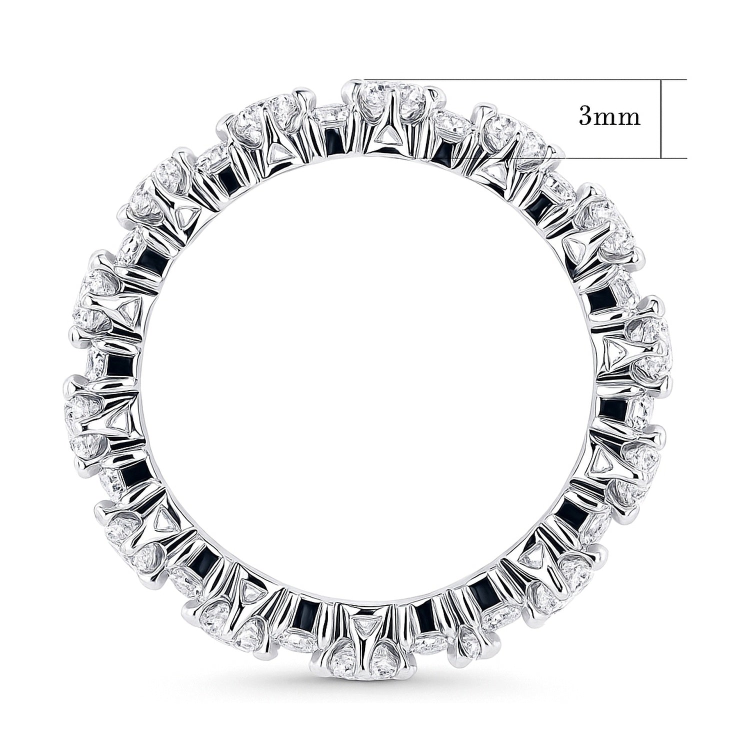 CZ Eternity Ring in Sterling Silver, 5 of 8