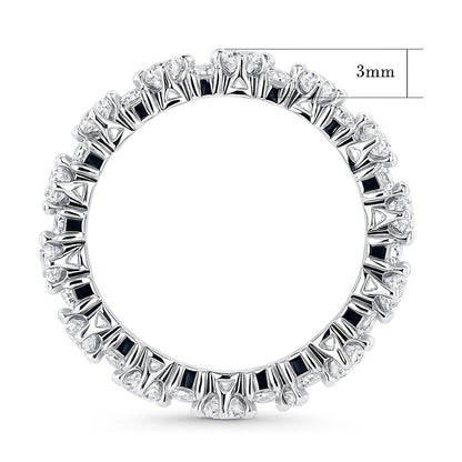 CZ Eternity Ring in Sterling Silver
