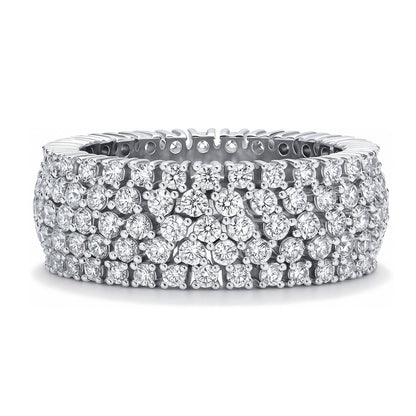 CZ Eternity Ring in Sterling Silver