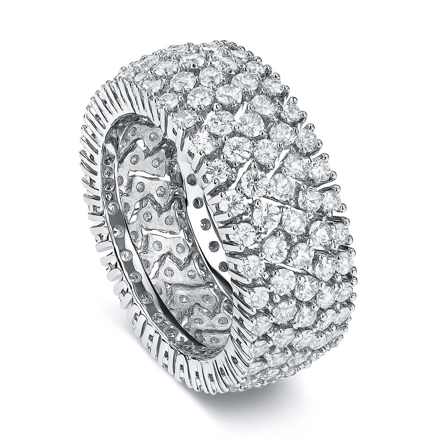 CZ Eternity Ring in Sterling Silver, 4 of 11