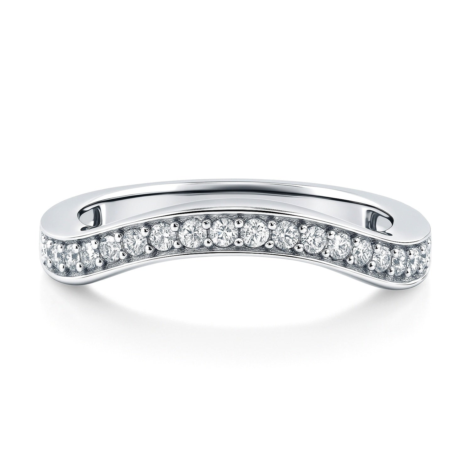 Pave CZ Eternity Ring in Sterling Silver