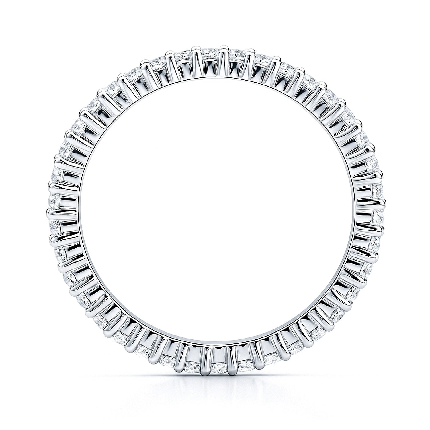 Pave CZ Eternity Ring in Sterling Silver