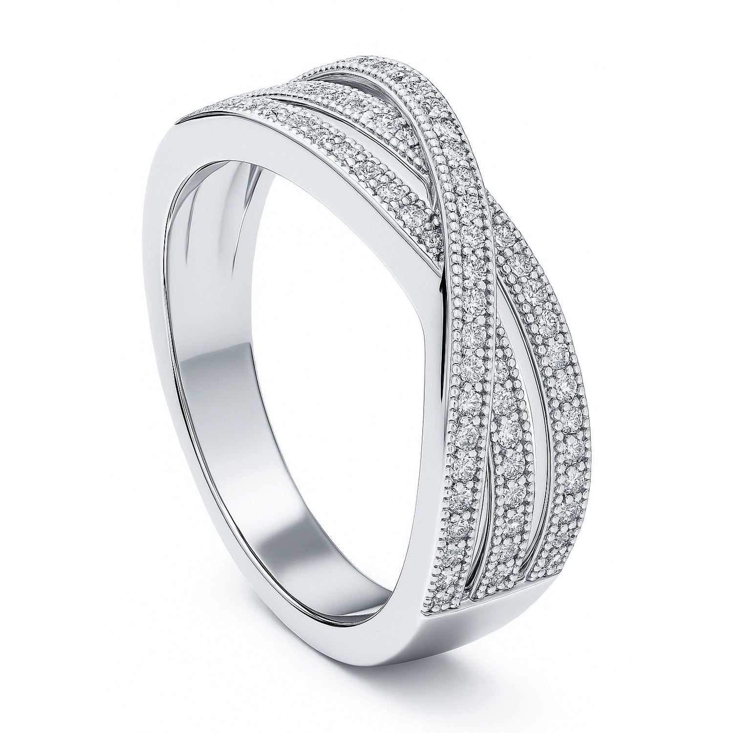 Woven CZ Ring in Sterling Silver, 4 of 6