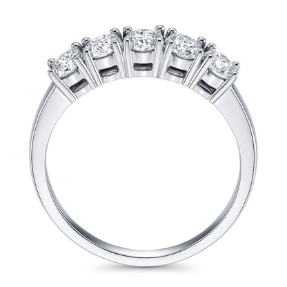 5-Stone CZ Ring in Sterling Silver