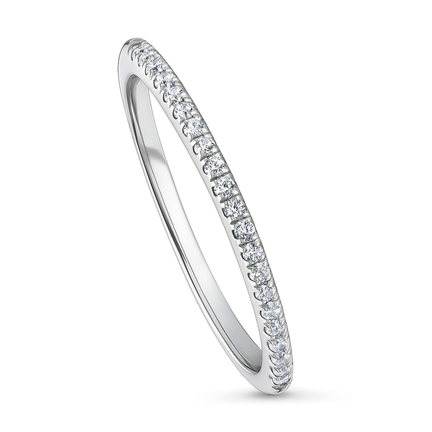 Pave CZ Eternity Ring in Sterling Silver, 4 of 8