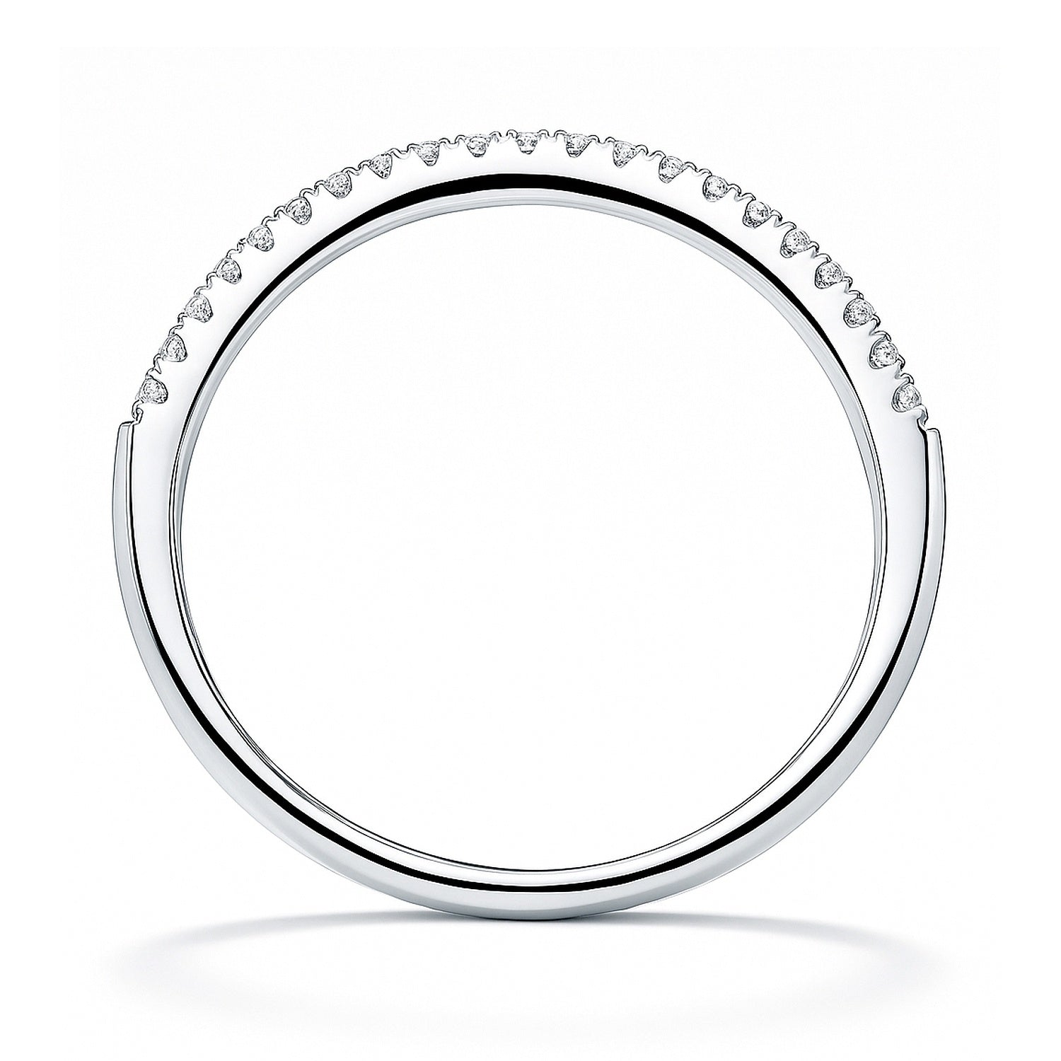 Pave CZ Eternity Ring in Sterling Silver, 8 of 8