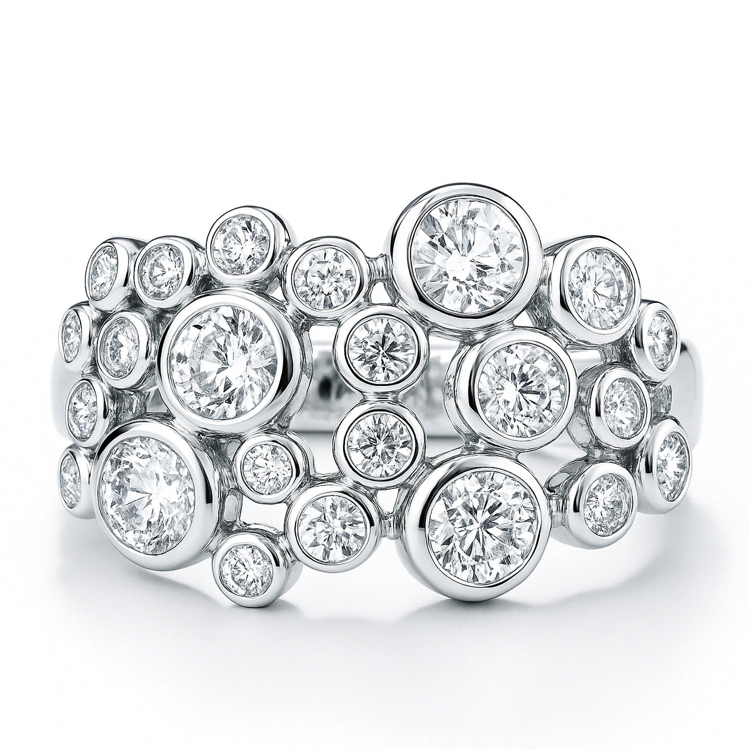 Bubble CZ Ring in Sterling Silver, 1 of 8