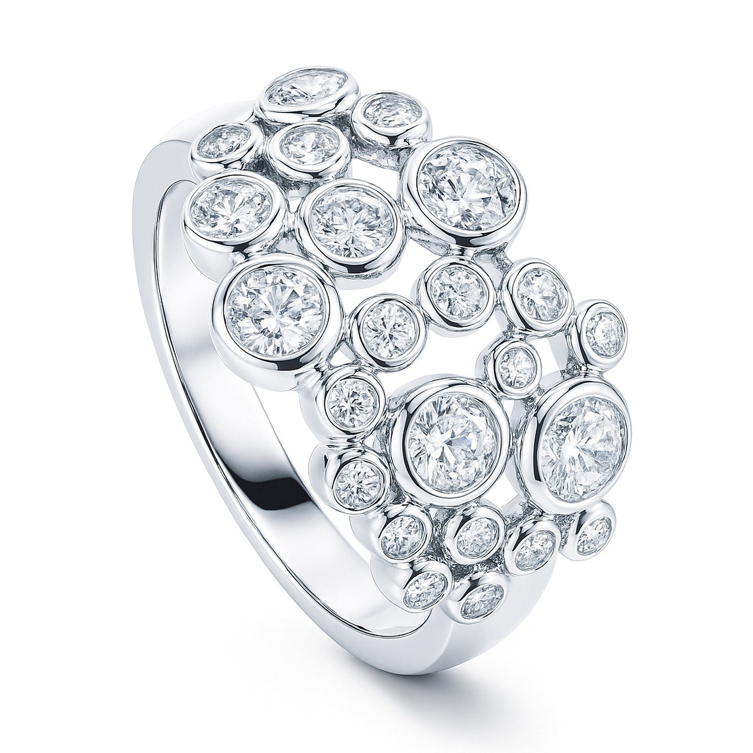 Bubble CZ Ring in Sterling Silver, 4 of 8