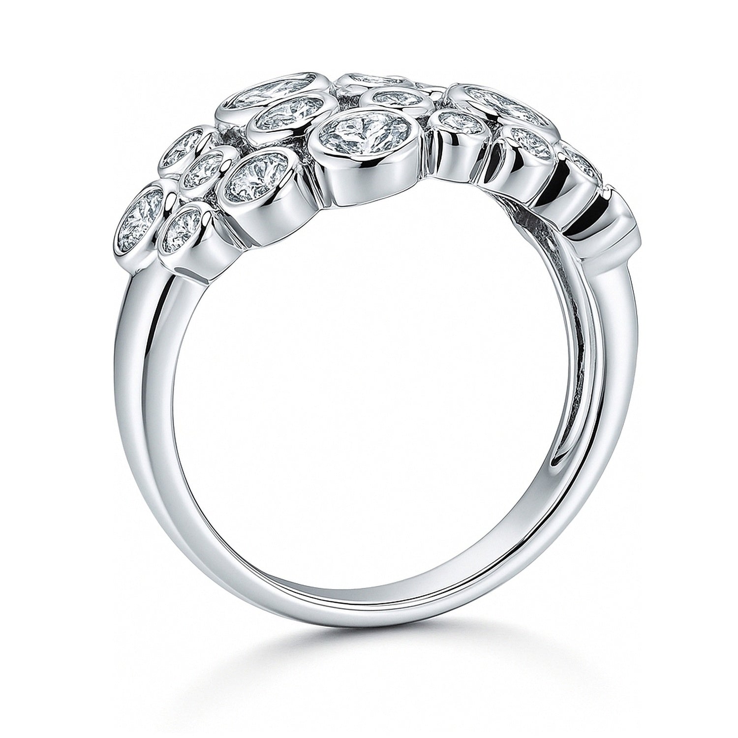 Bubble CZ Ring in Sterling Silver, 8 of 8