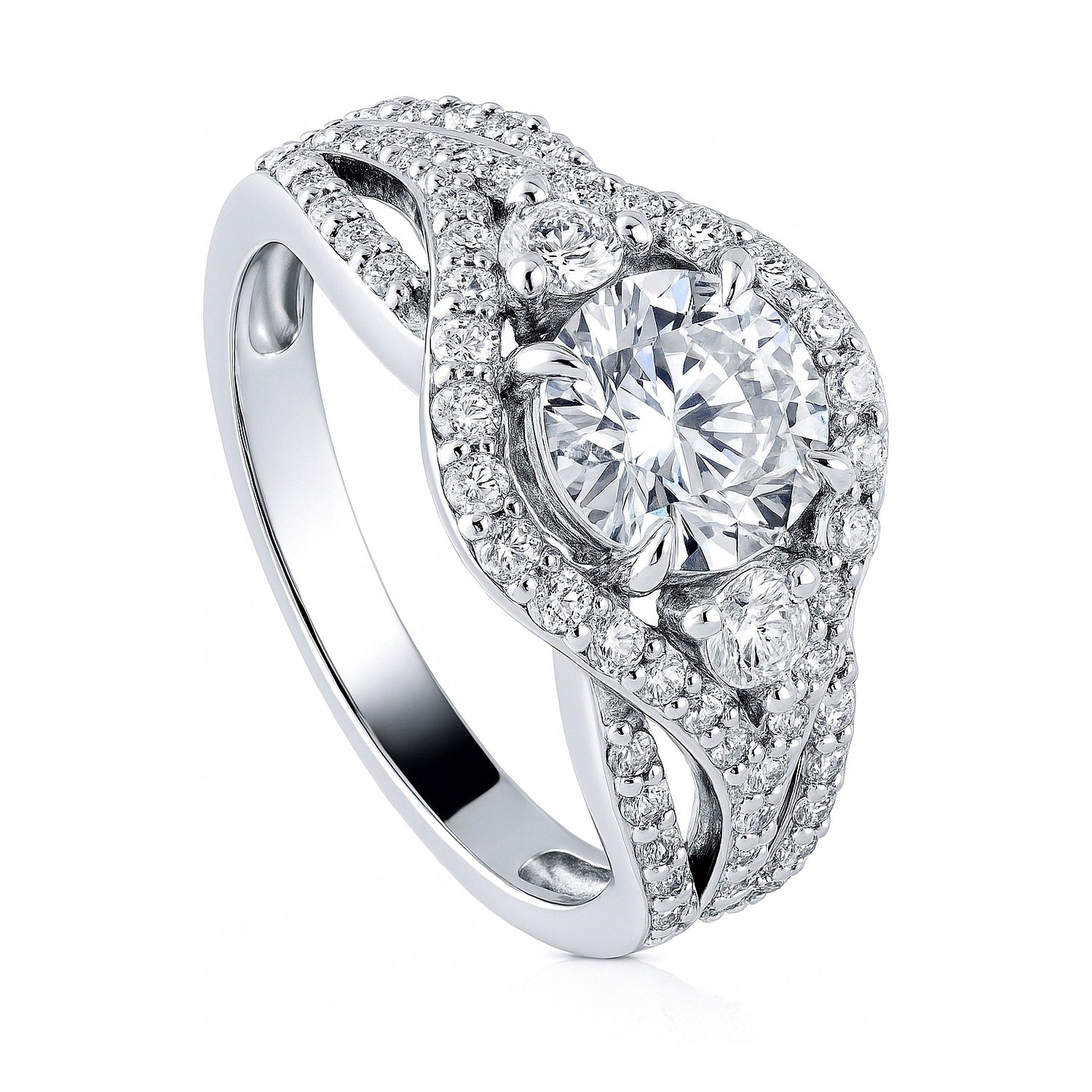 3-Stone 1.25ct CZ Ring in Sterling Silver, 4 of 11