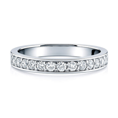 Pave CZ Eternity Ring in Sterling Silver