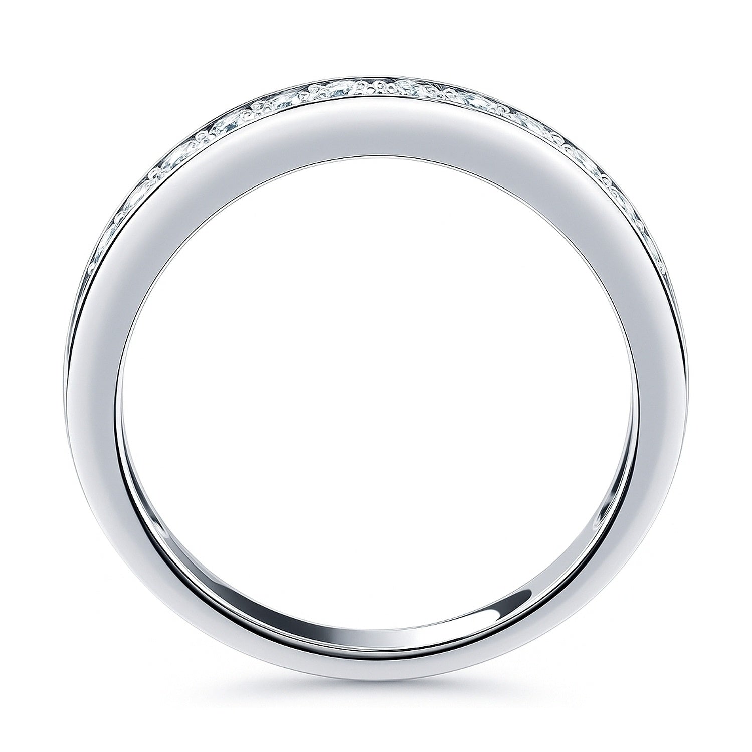 Pave CZ Eternity Ring in Sterling Silver, 5 of 5