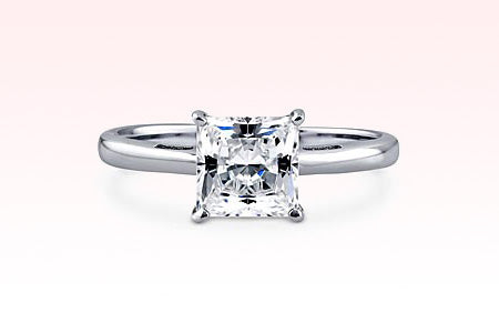 Princess stone engagement rings