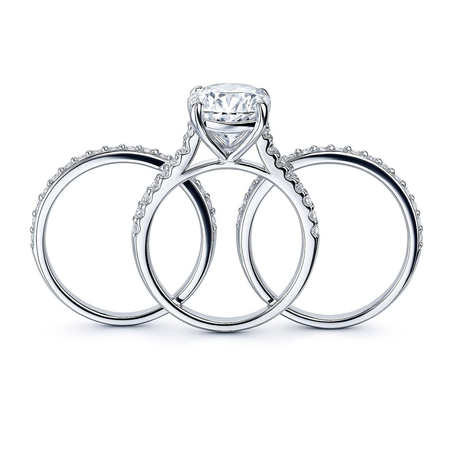 Solitaire 5.5ct Oval CZ Ring Set in Sterling Silver, 8 of 13