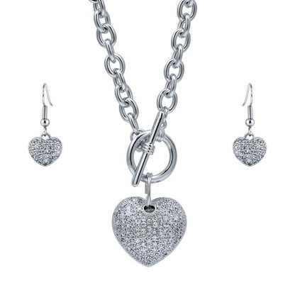 Heart CZ Set