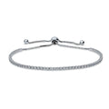 CZ Tennis Bracelet 6-10 inch, Clear Color