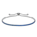 CZ Tennis Bracelet 6-10 inch, Blue Color