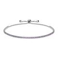 CZ Tennis Bracelet 6-10 inch, Purple Color