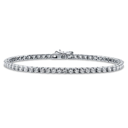 CZ Tennis Bracelet in Sterling Silver
