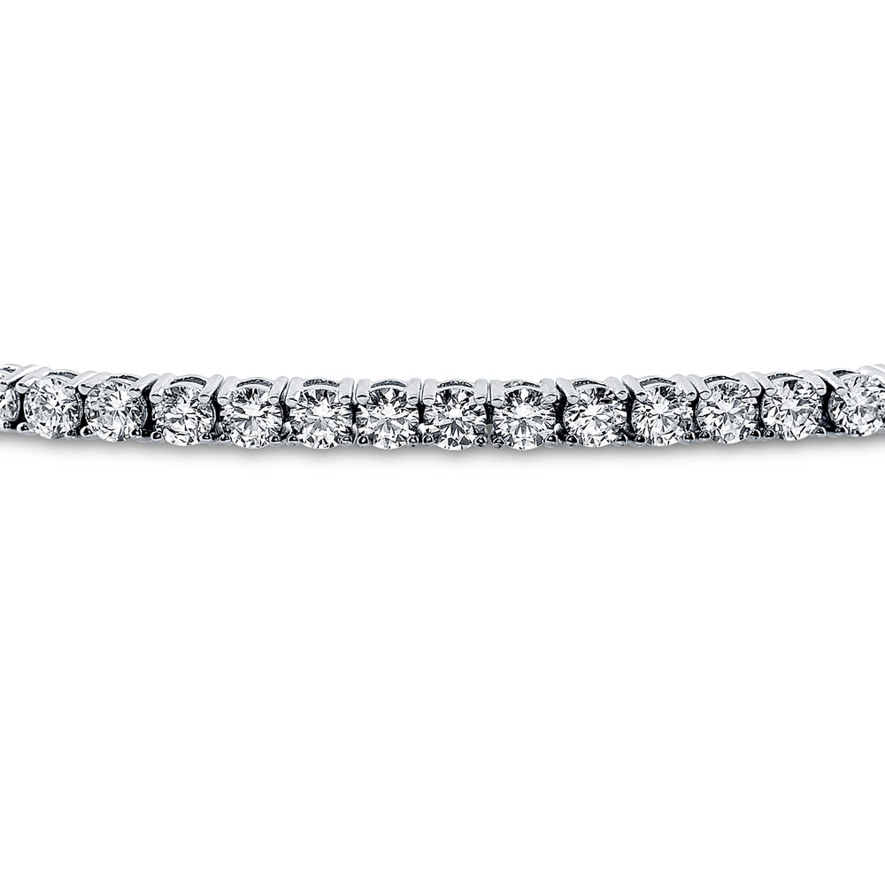 Front view of CZ Tennis Bracelet in Sterling Silver, 3 of 7