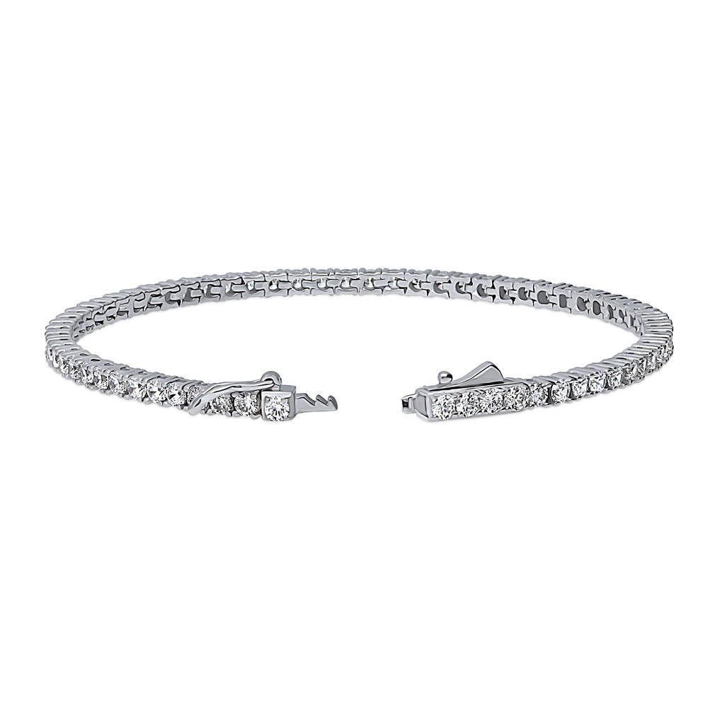 Front view of CZ Tennis Bracelet in Sterling Silver, 3 of 5