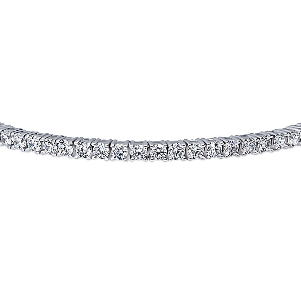 Angle view of CZ Tennis Bracelet in Sterling Silver, 4 of 5